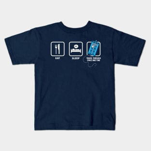 Eat, Sleep, Doctor Who Kids T-Shirt